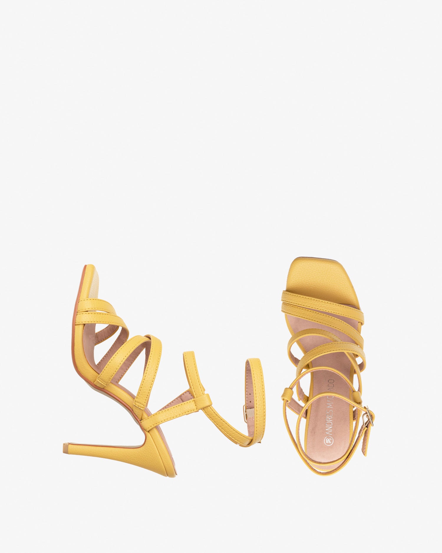 Sandalo con cinturini in soft giallo