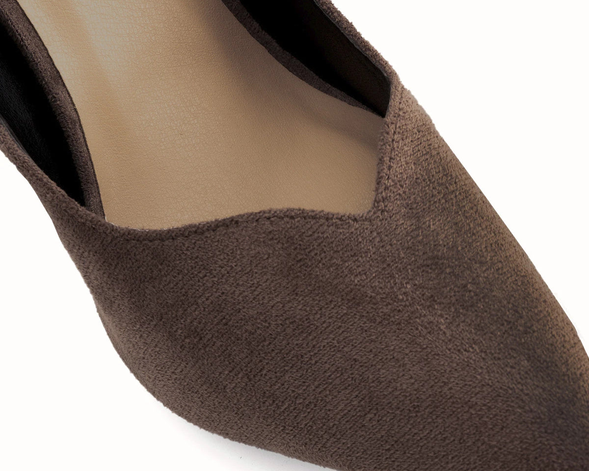 Zapato tacón en ante siena