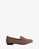 Moccasins in light brown faux suede