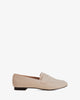 Penny loafer in ivory colored faux leather