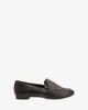 Penny loafer in black faux leather