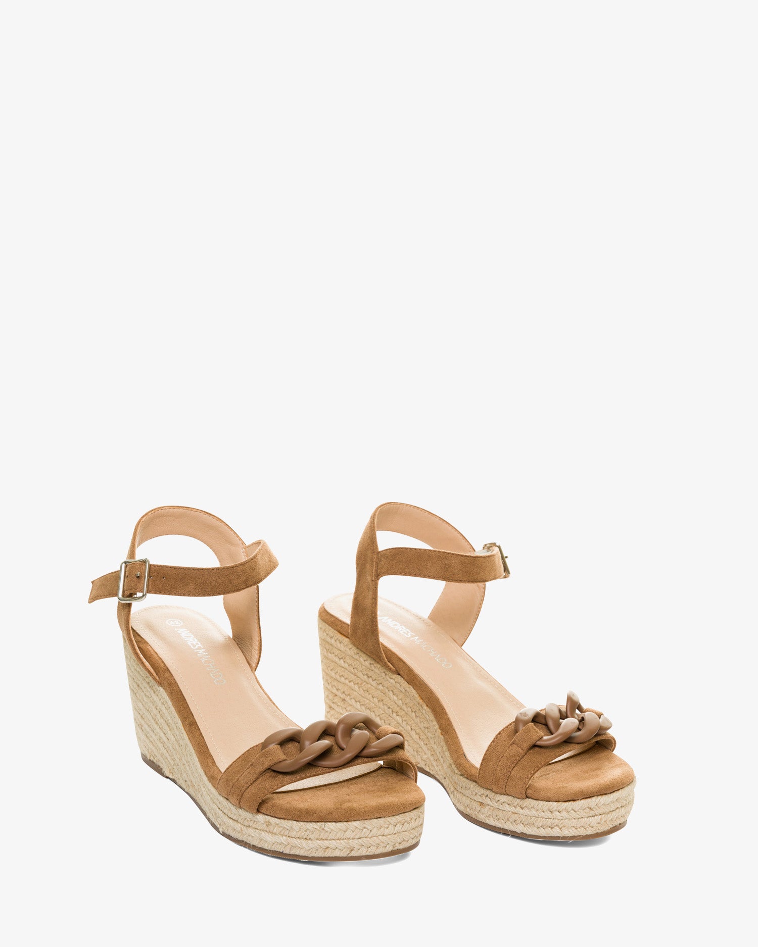 Alpargatas en símil ante camel con cuña en yute