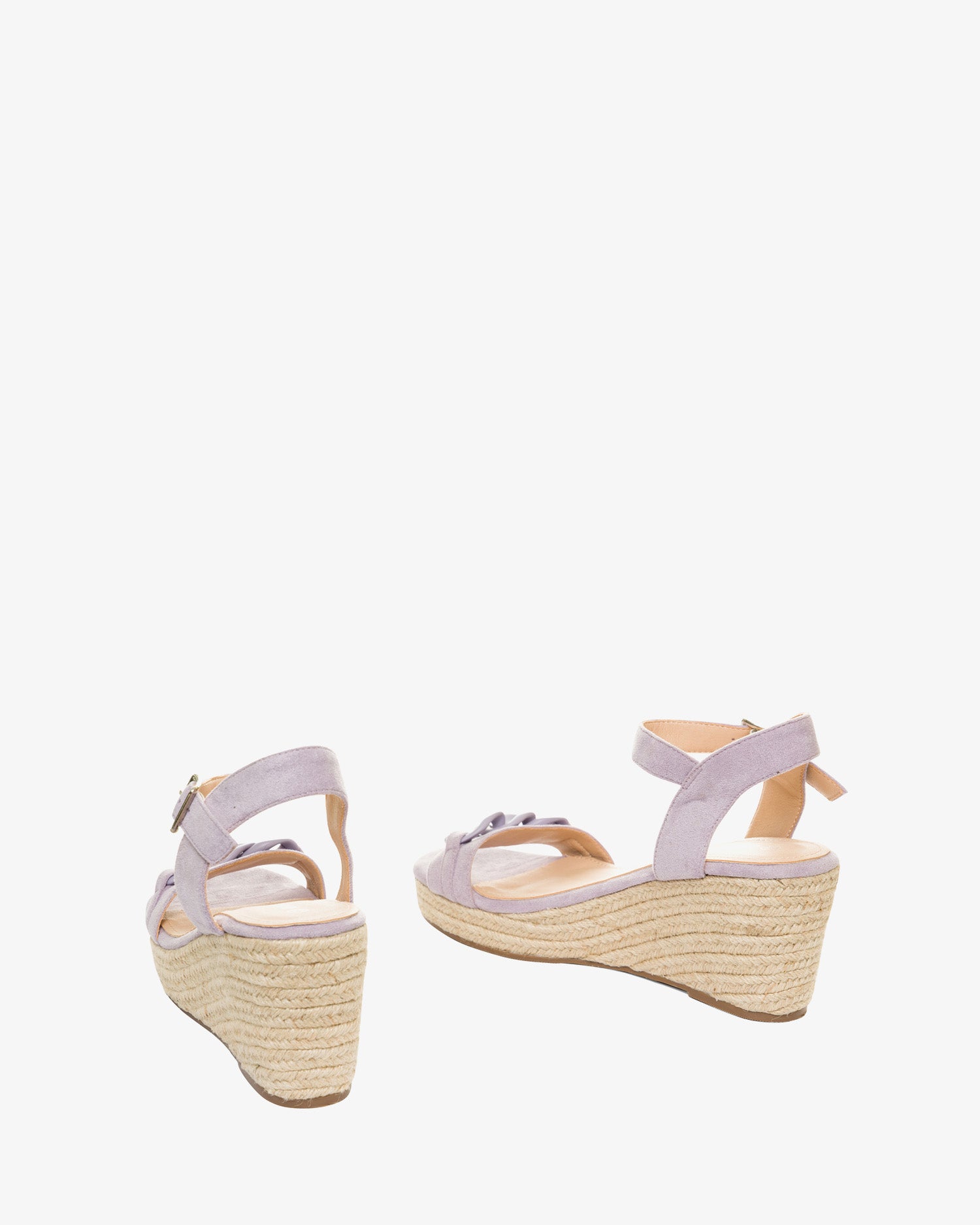 Alpargatas en símil ante malva con cuña en yute