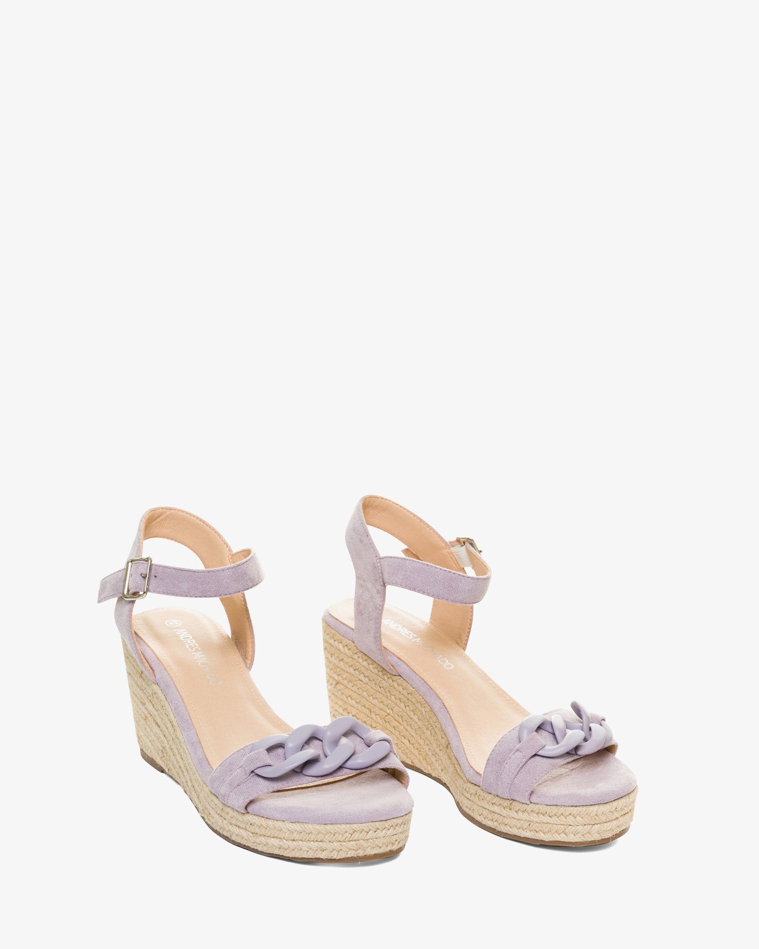 Alpargatas en símil ante malva con cuña en yute