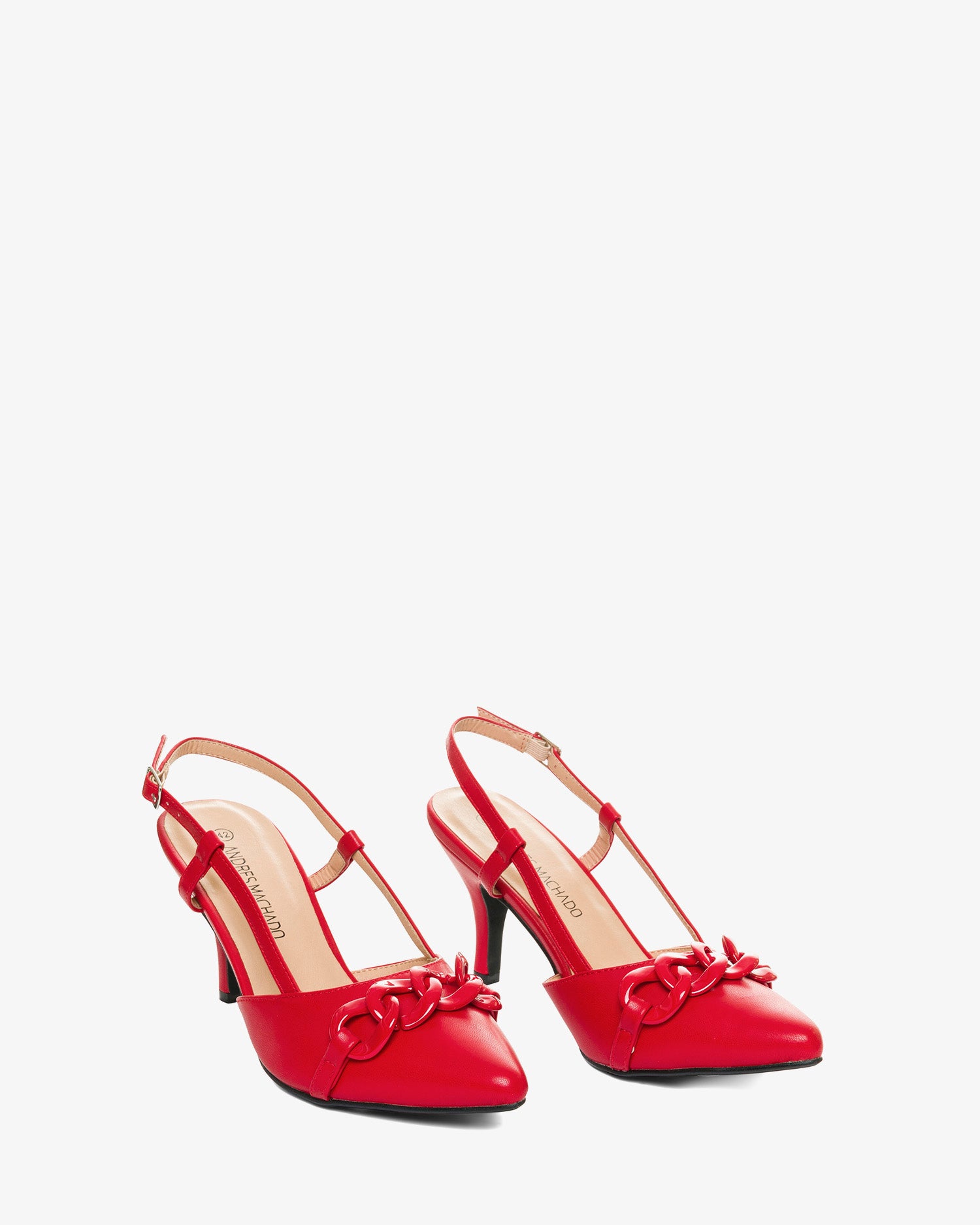 Salón destalonado en soft rojo