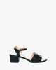 Sandale en simili cuir noire