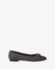 Flat ballerinas in grey faux suede