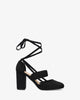 Chaussures à talon en suédine noir