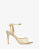 Gold soft color high-heeled sandals