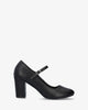 Buty w stylu mary jane z obcasem soft w kolorze czarnym