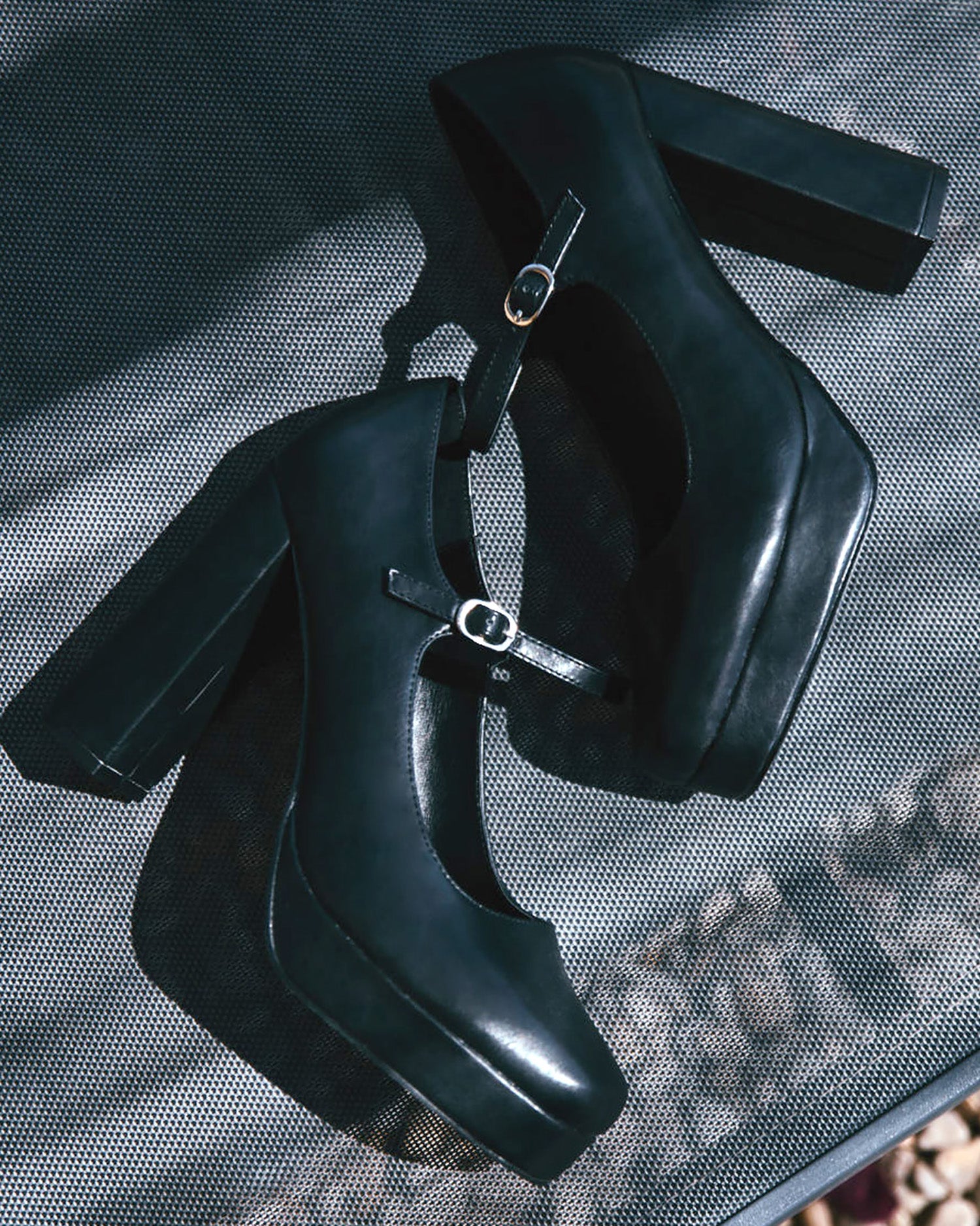 Mary jane con tacón en soft negro