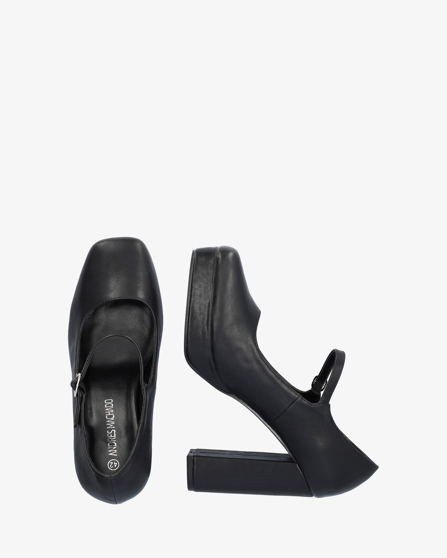 Mary jane con tacón en soft negro