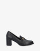 Mocasín con tacón en soft negro