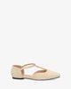 Ballerines plates en suédine beige