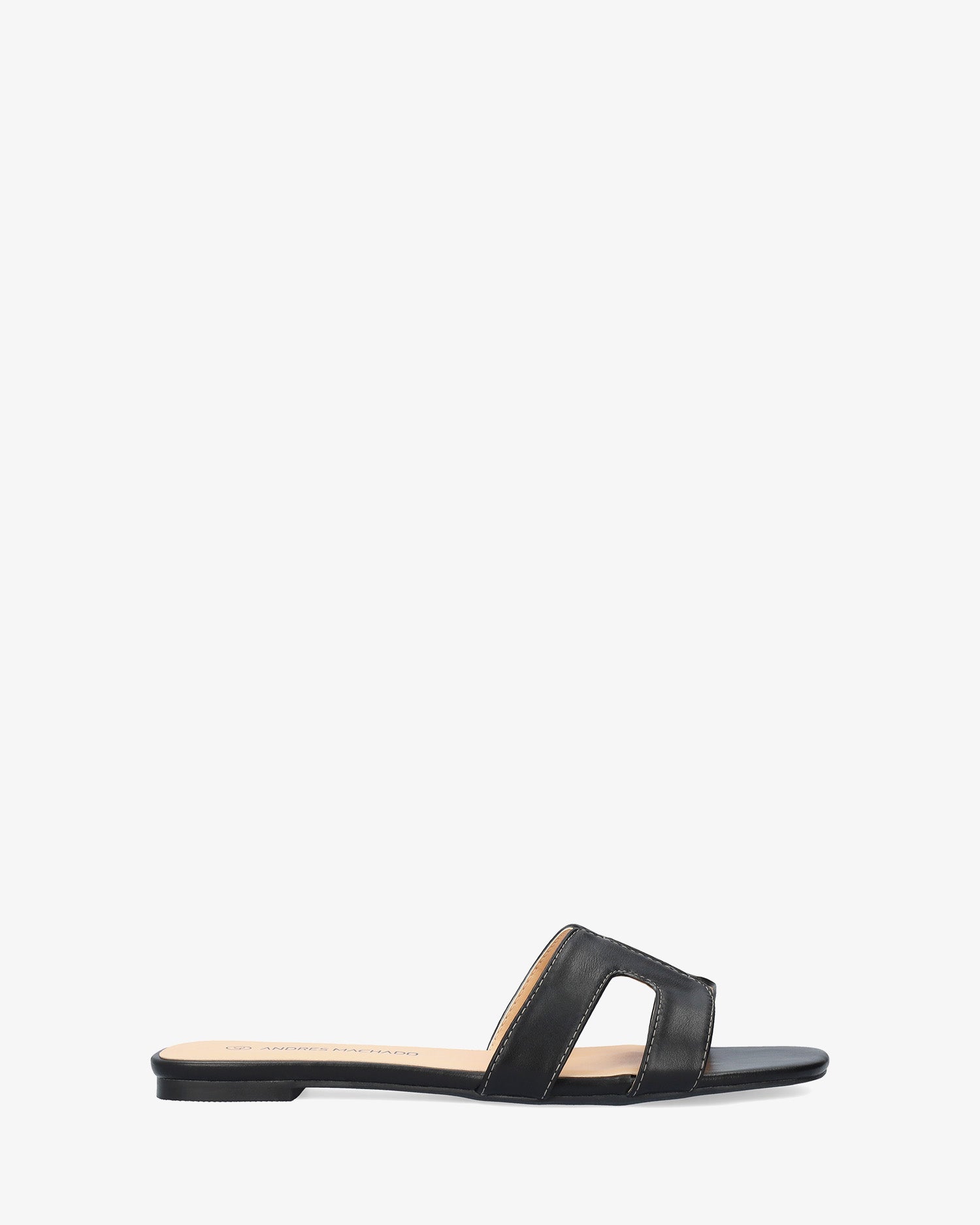 Flat soft black sandal