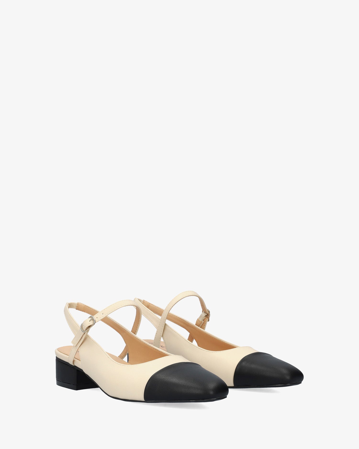 Salón destalonado punta redondeada en soft blanco