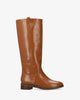 Hoher Stiefel aus schwarzem Softmaterial 