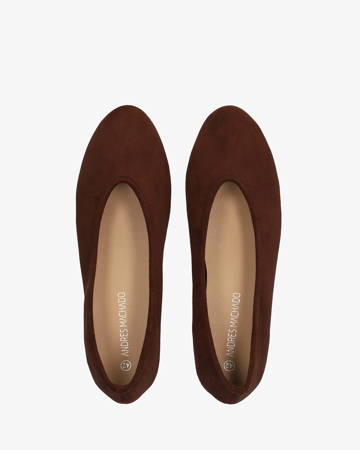 Ballerina in simil camoscio marrone 