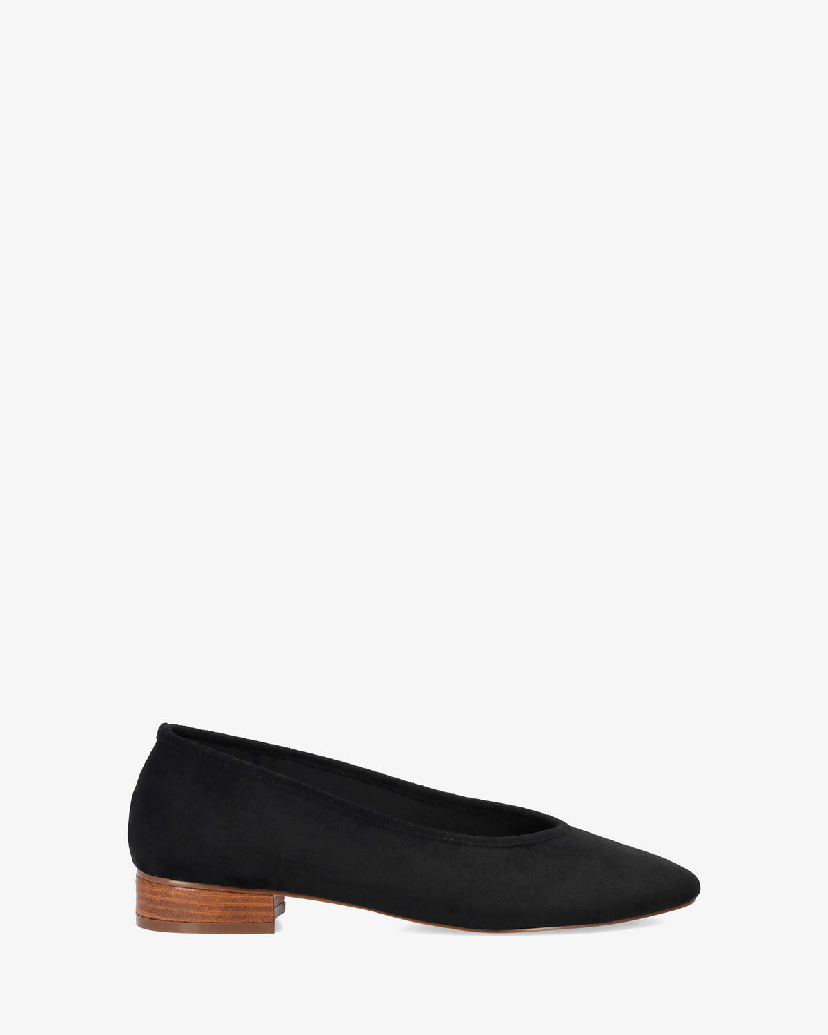 Ballerina in simil camoscio nero 