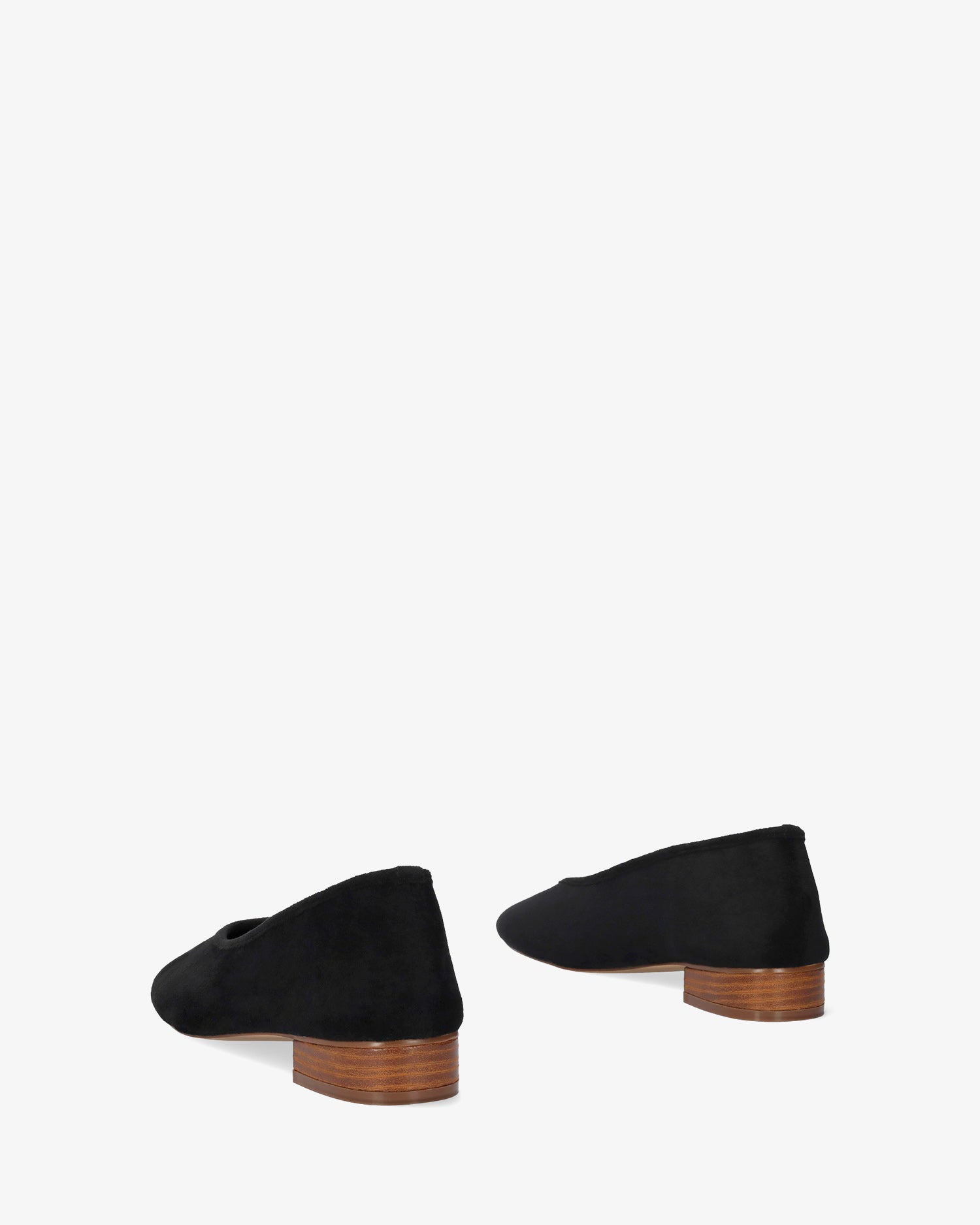 Ballerina in simil camoscio nero 