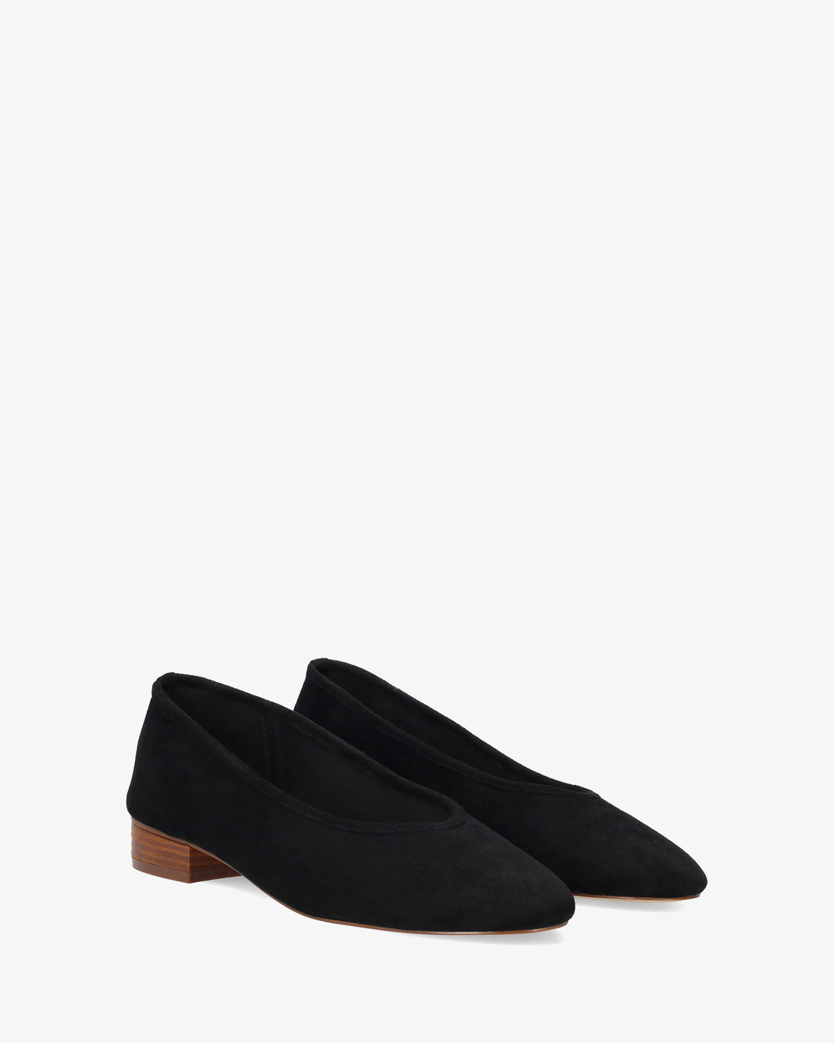 Ballerina in simil camoscio nero 