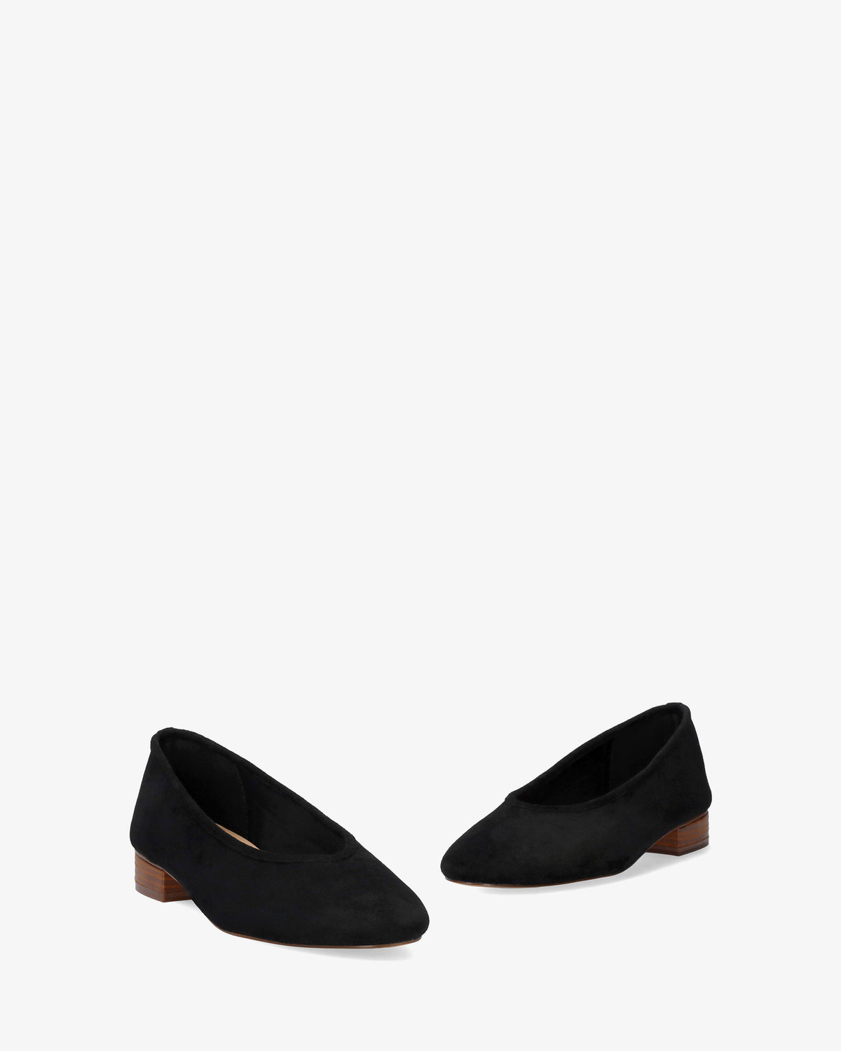 Ballerina in simil camoscio nero 