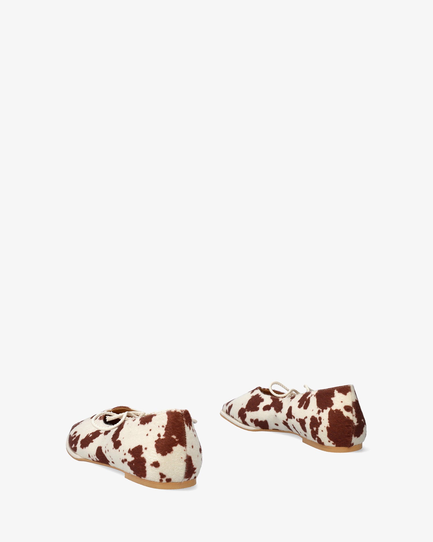Flache Ballerina mit Animal-Print 
