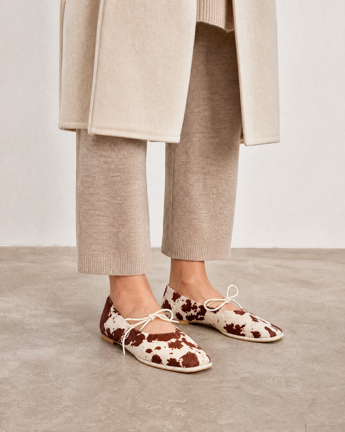 Bailarina plana con animal print