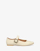 Bailarina plana Mary Jane en soft crema