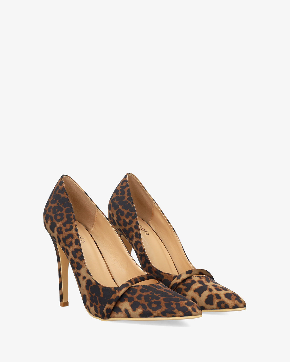 Escarpin à talon en soft léopard 