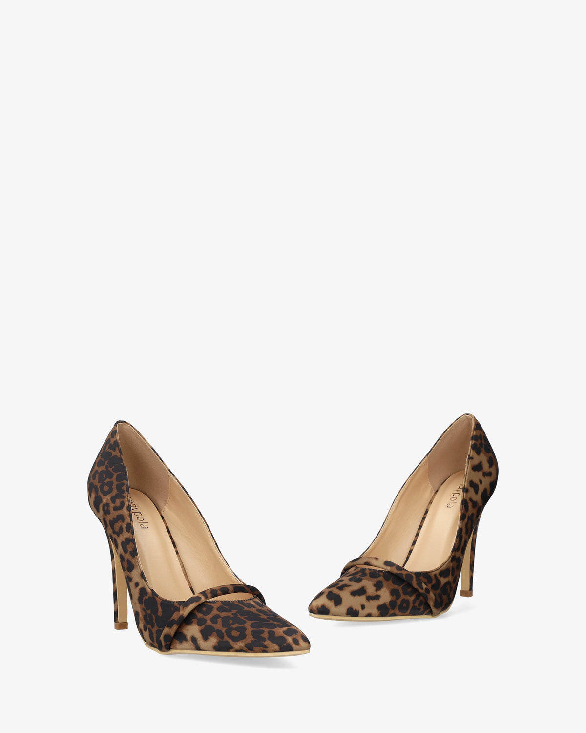 Escarpin à talon en soft léopard 