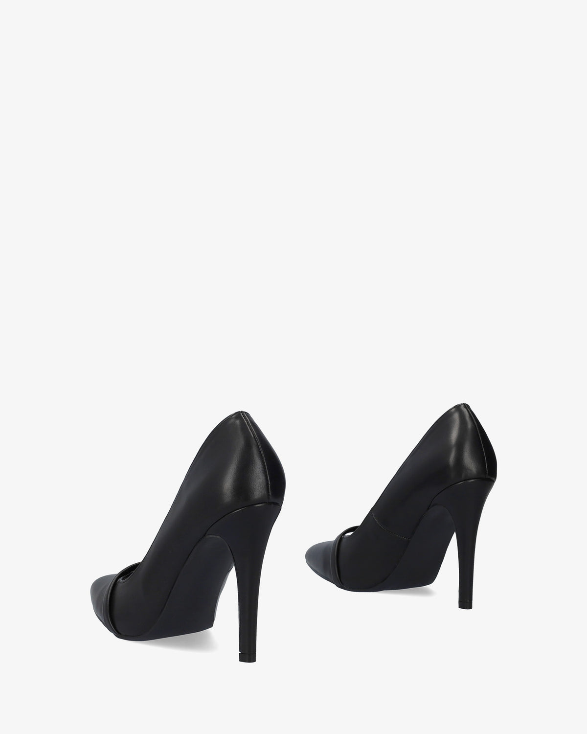 Pumps mit Absatz aus schwarzem Softleder 