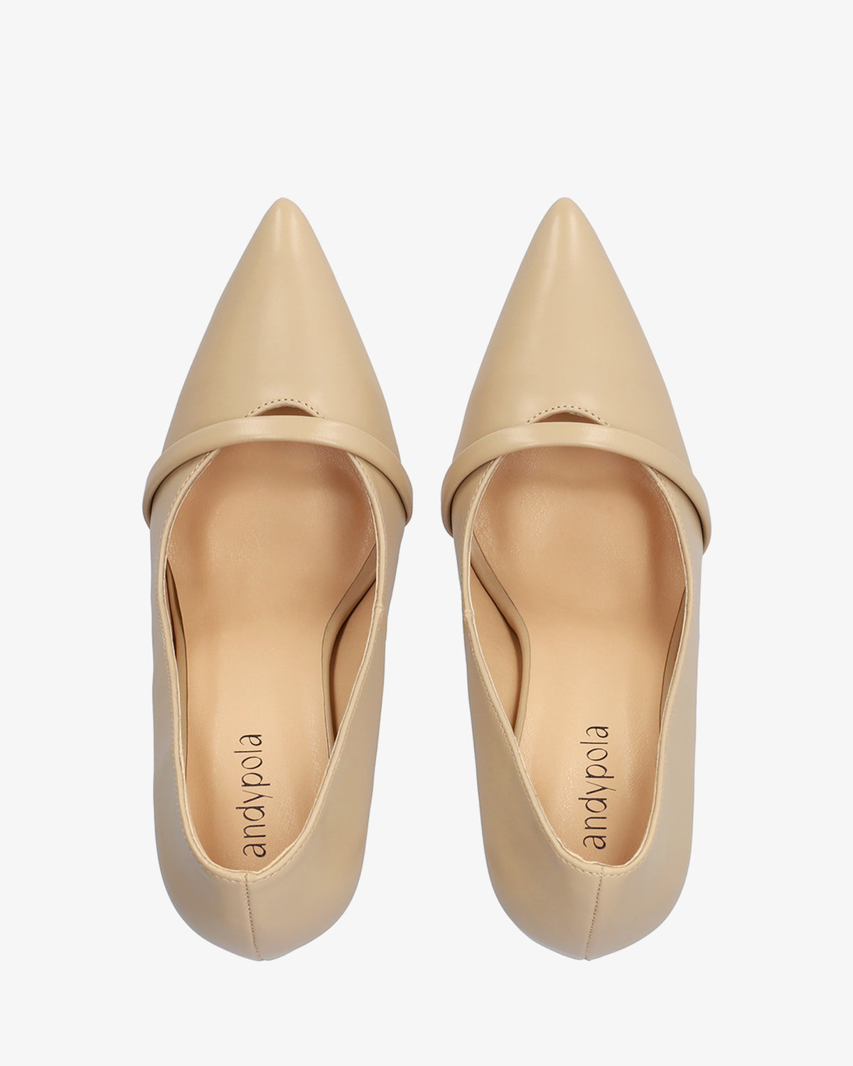 Soft nude high heel court shoe 