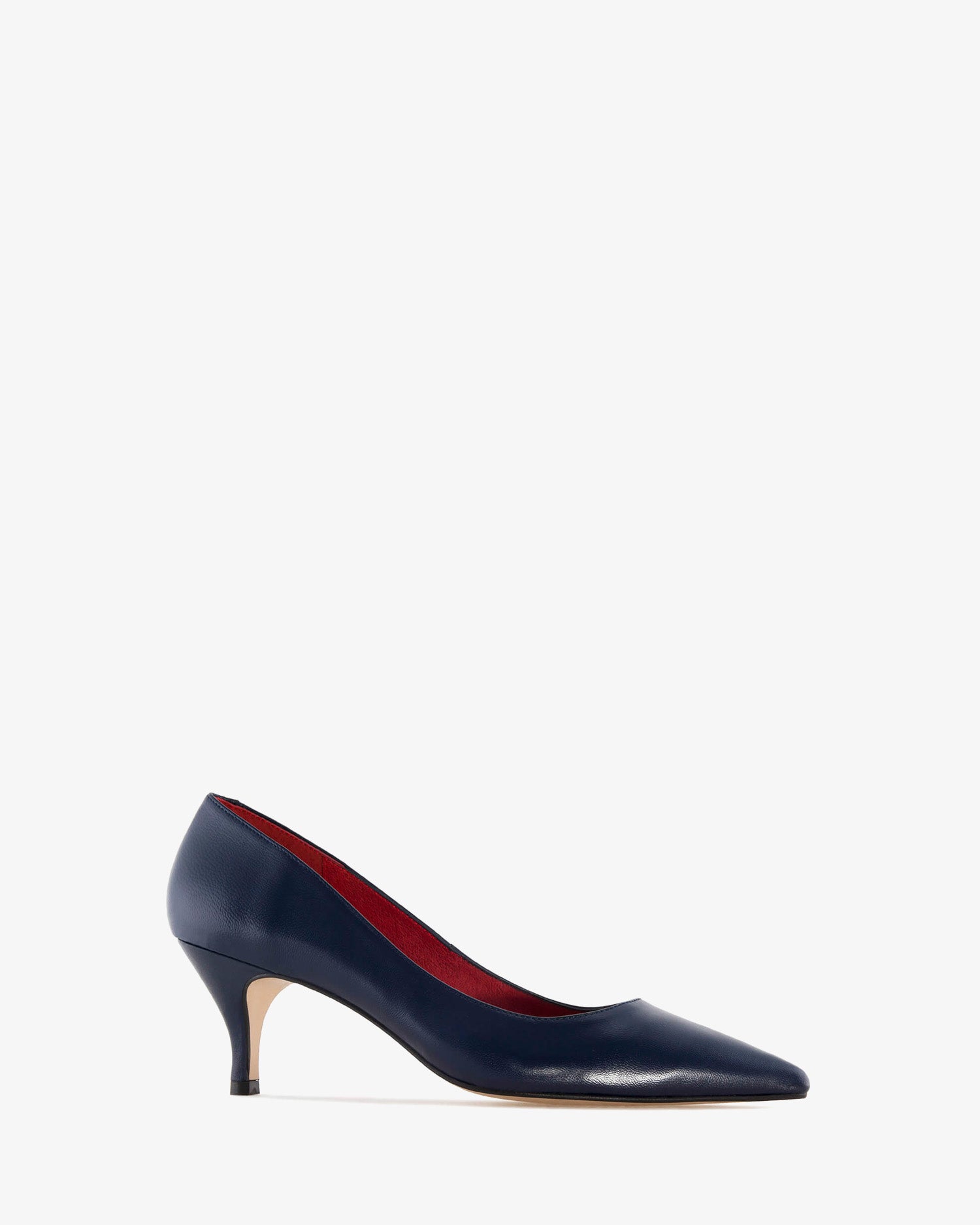 Escarpins cuir bleu marine – Andypola
