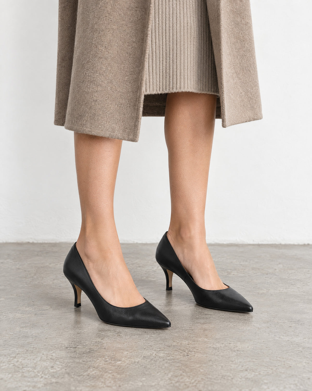 Escarpins cuir noir
