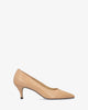 Pumps in nude nappa leather