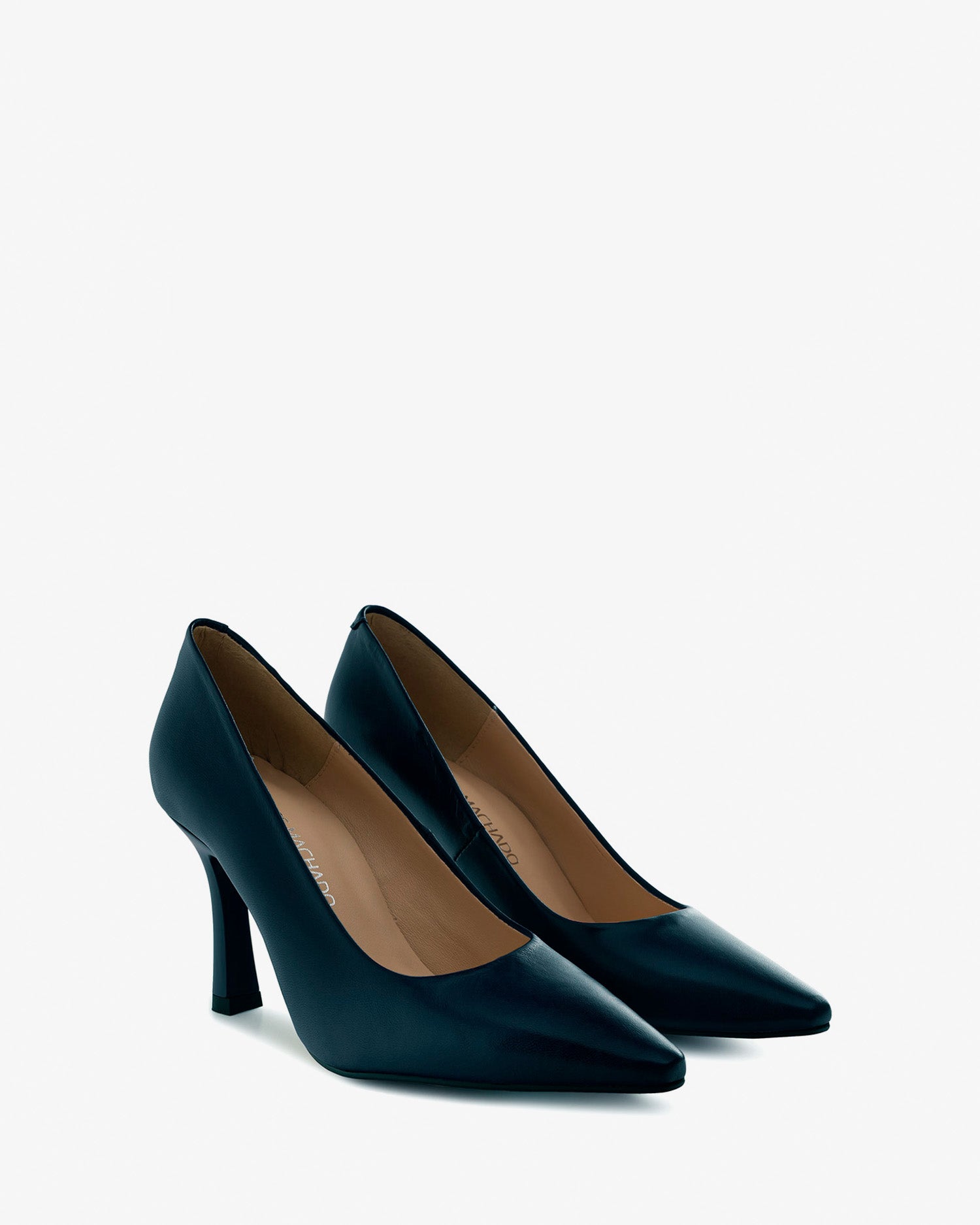 Stilettos in navy leather