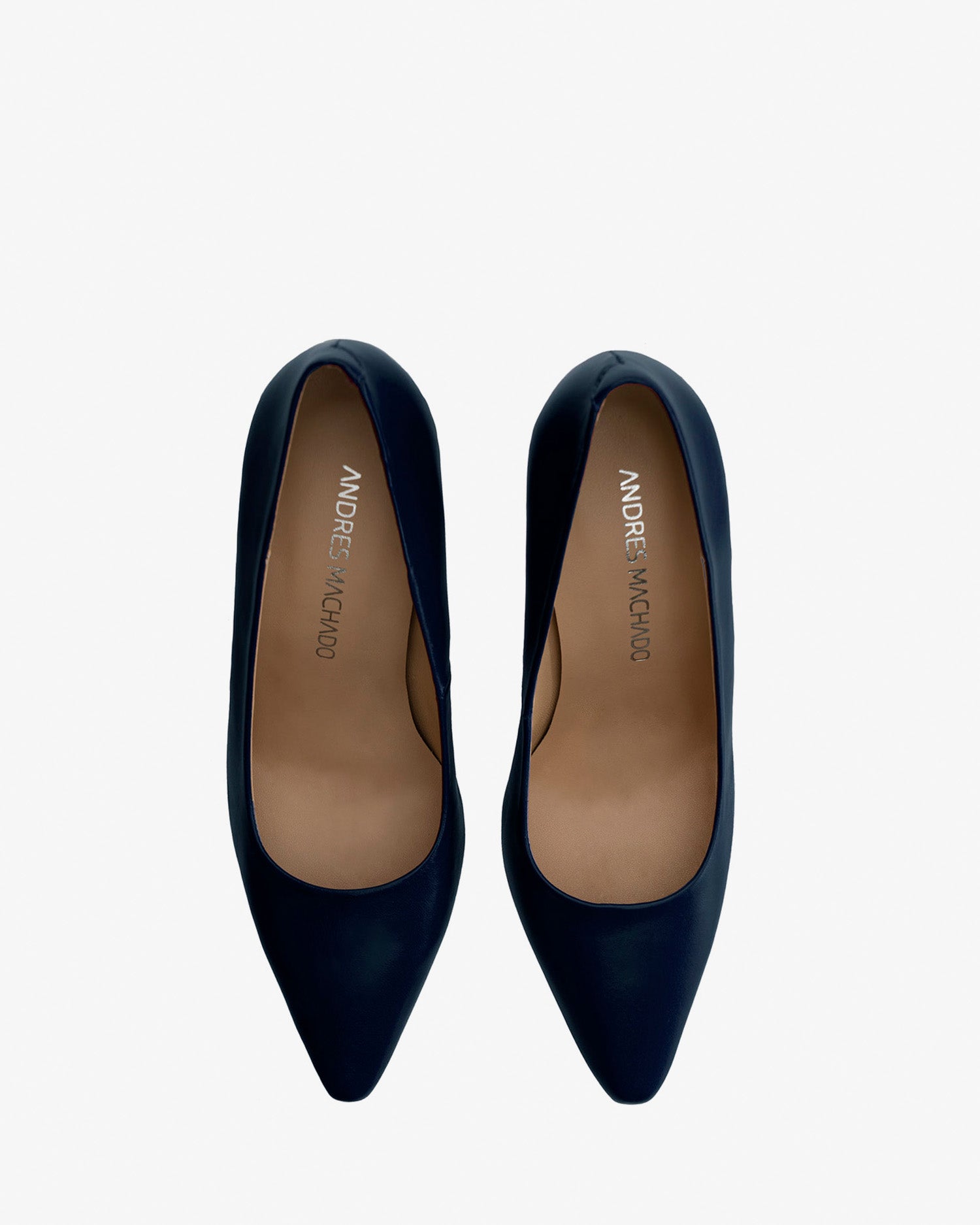 Stilettos in navy leather