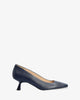 Heeled shoes in navy leather
