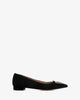 Trim loafers in black suede leather