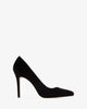 Heeled shoes in black suede