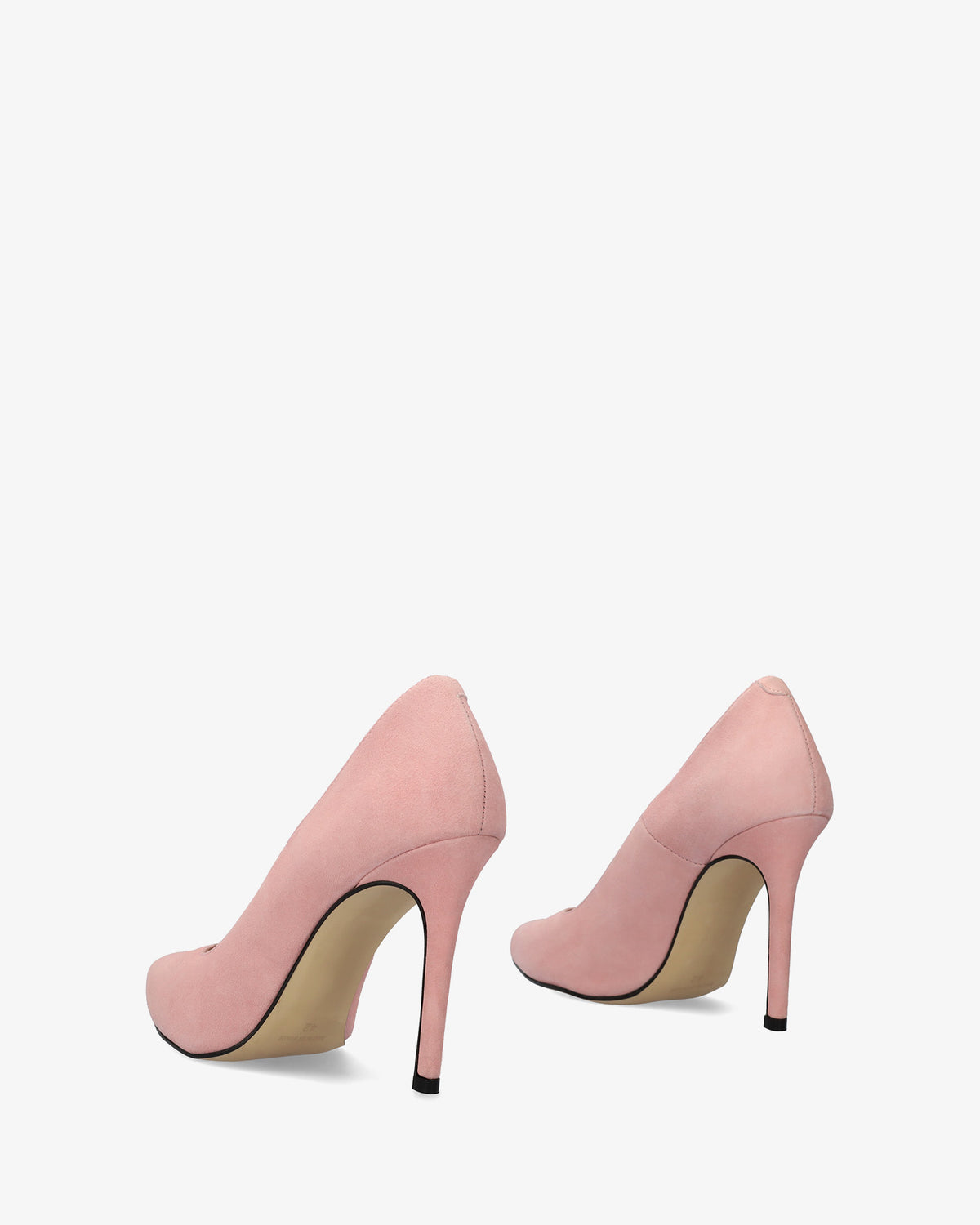 Zapato tacón de ante rosa