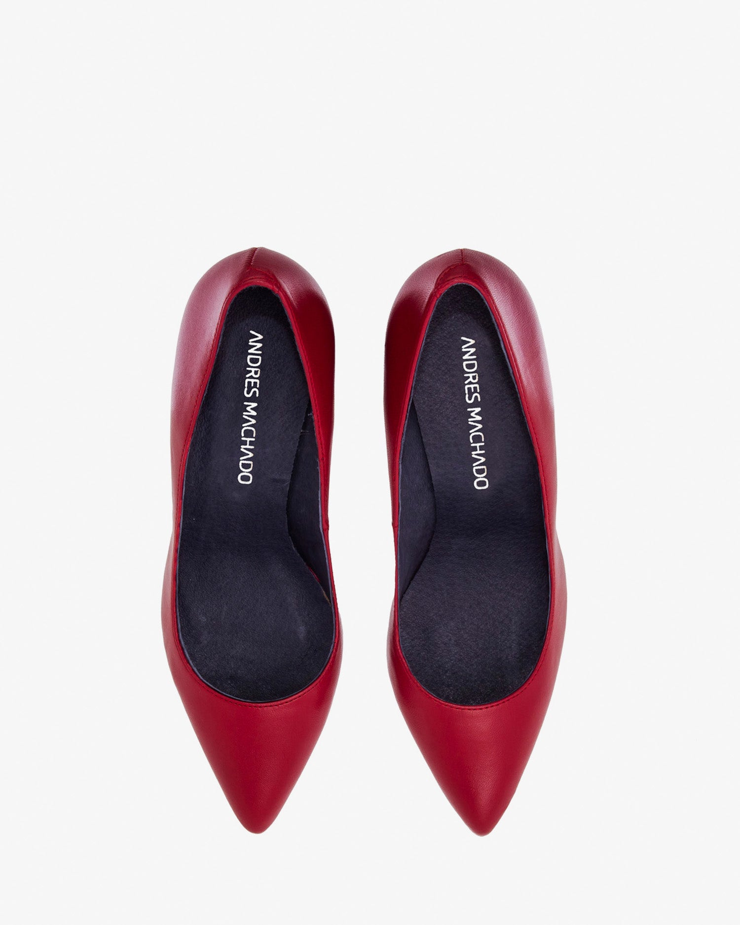 Scarpa con tacco in pelle nappa bordeaux