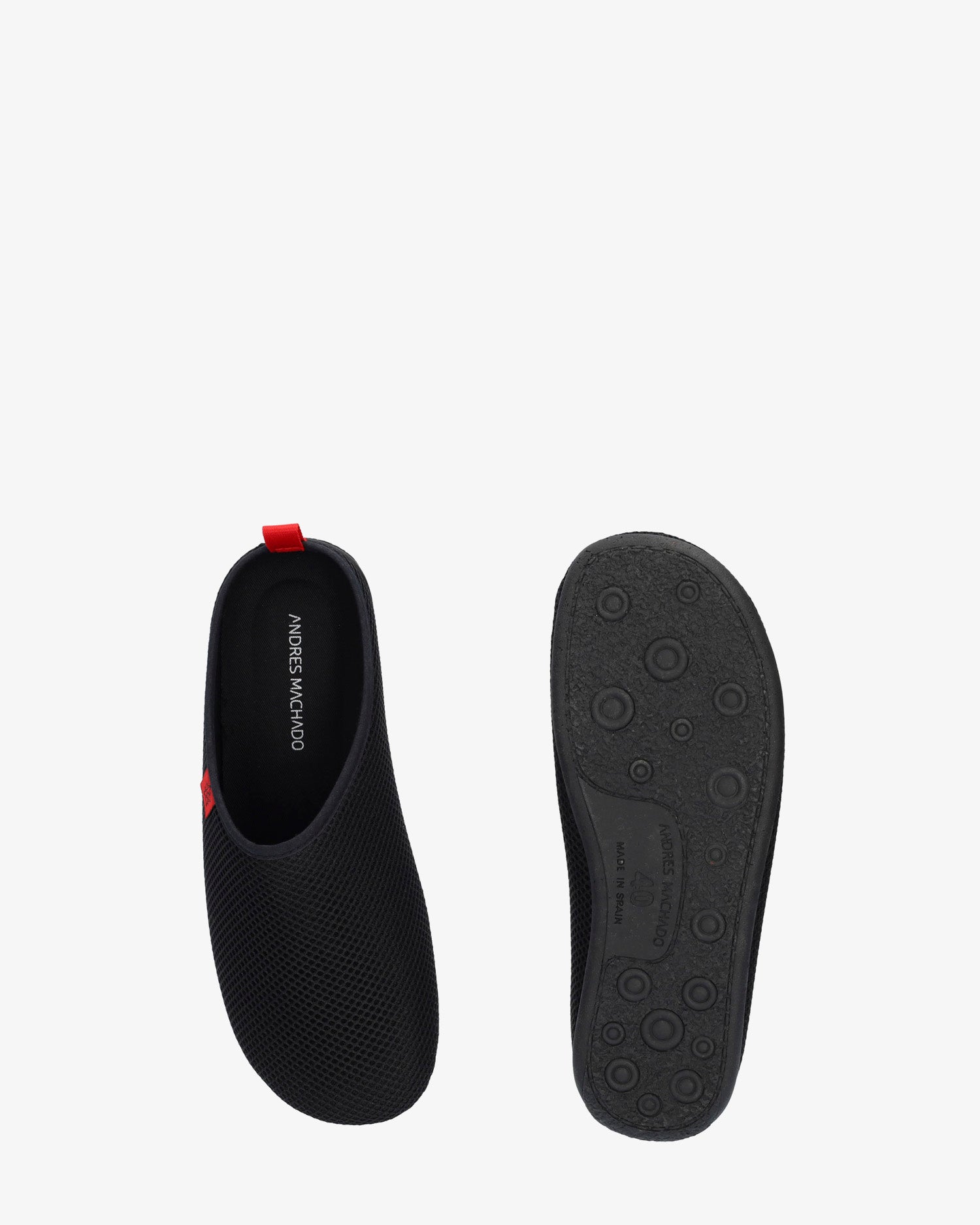 Zapatillas unisex en rejilla negro