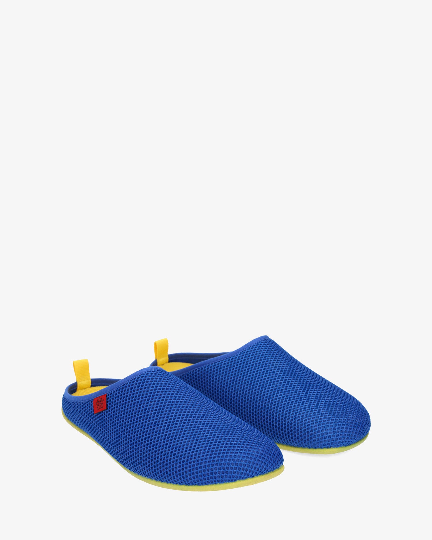Zapatillas unisex de casa para verano en rejilla azul klein
