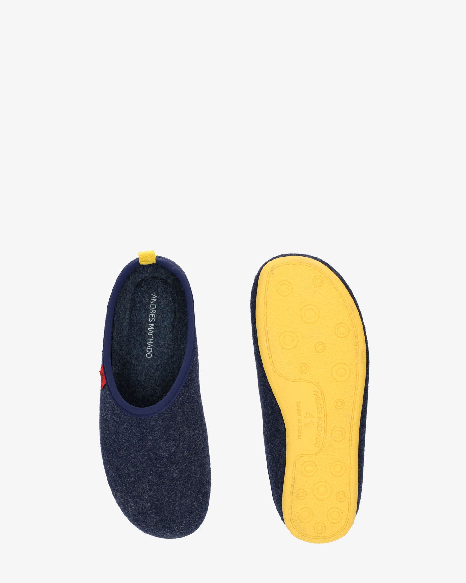 Zapatillas unisex en tejido fieltro azul marino