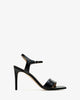 Sandales en cuir noir
