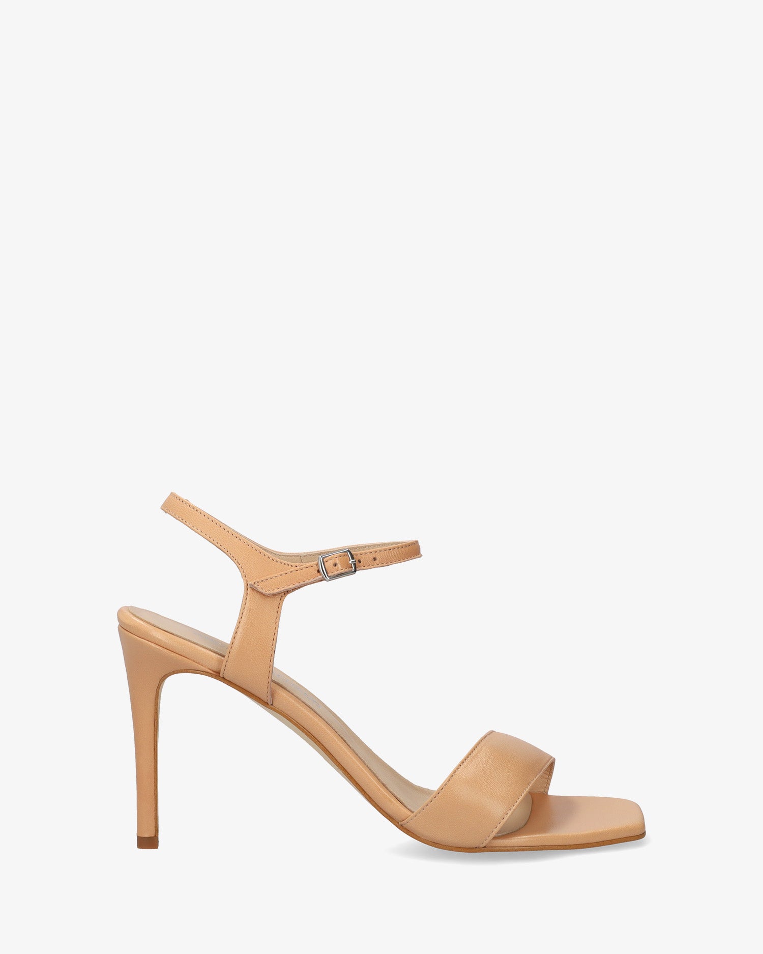 Sandales en cuir nude