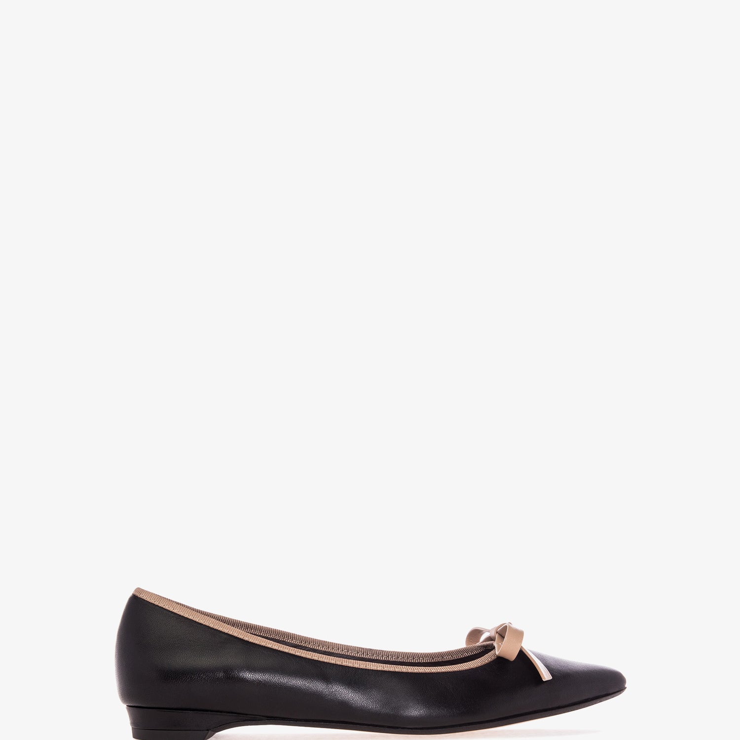 Ballerines en cuir noir – Andypola