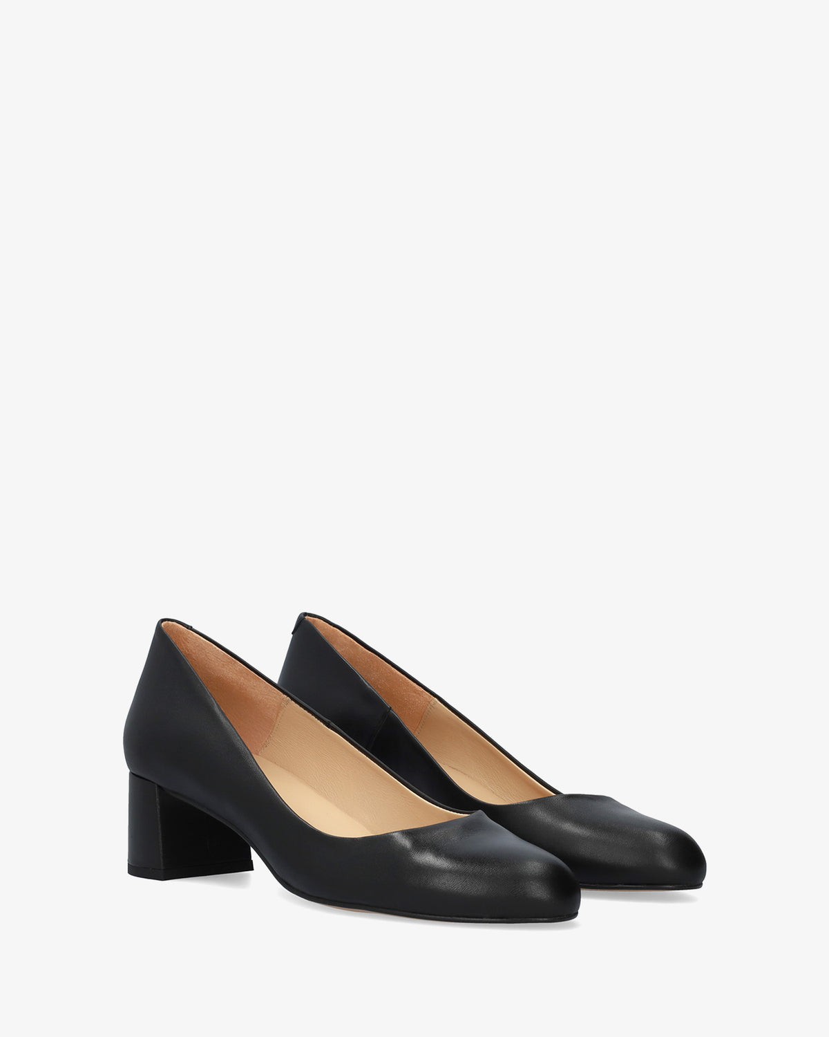 Décolleté in pelle nera